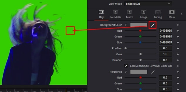 da vinci resolve chrome key effect