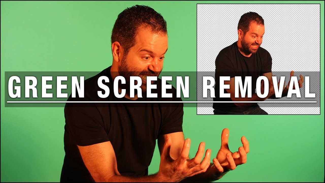 delete green screen photoshop