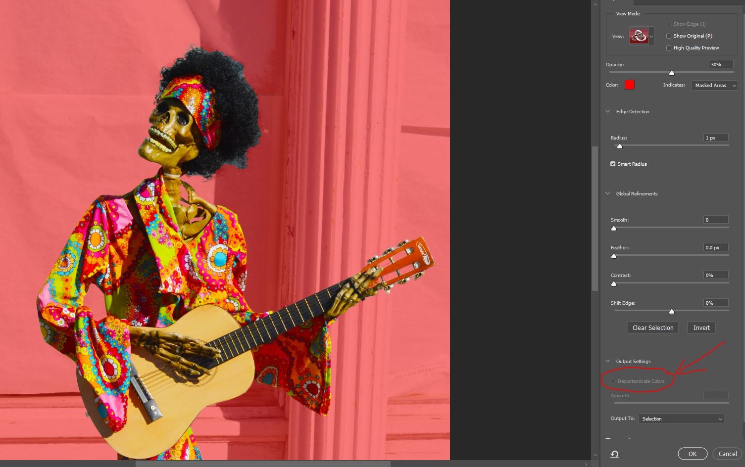 photoshop decontaminate colors