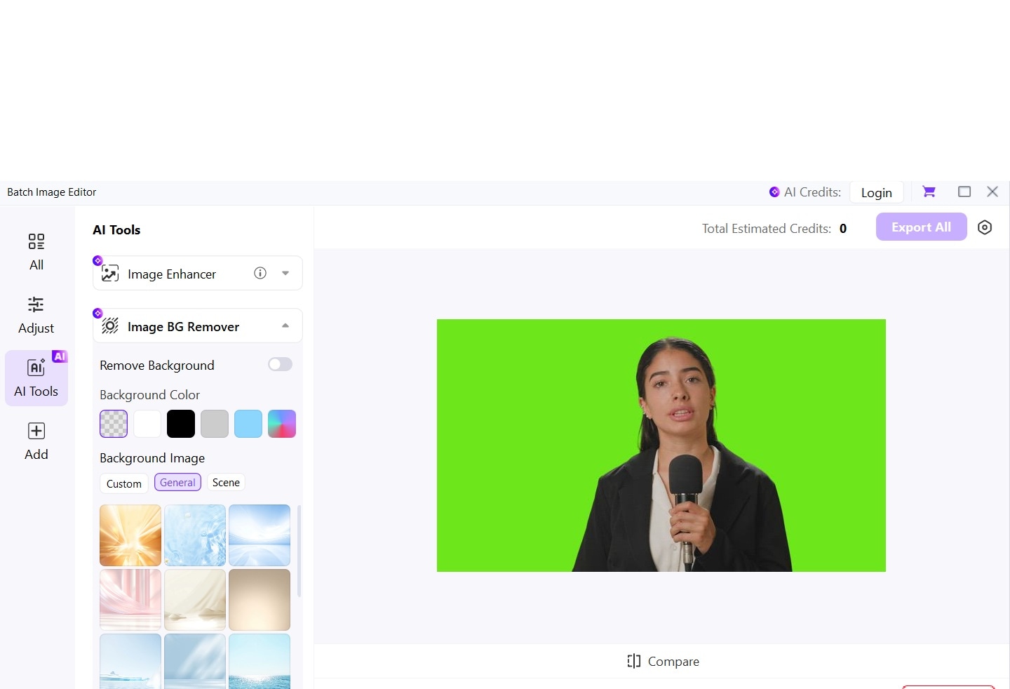 uniconverter image bg remover
