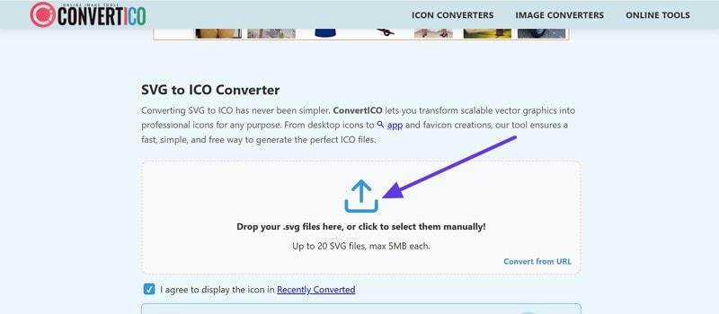 add svg file convert to icon