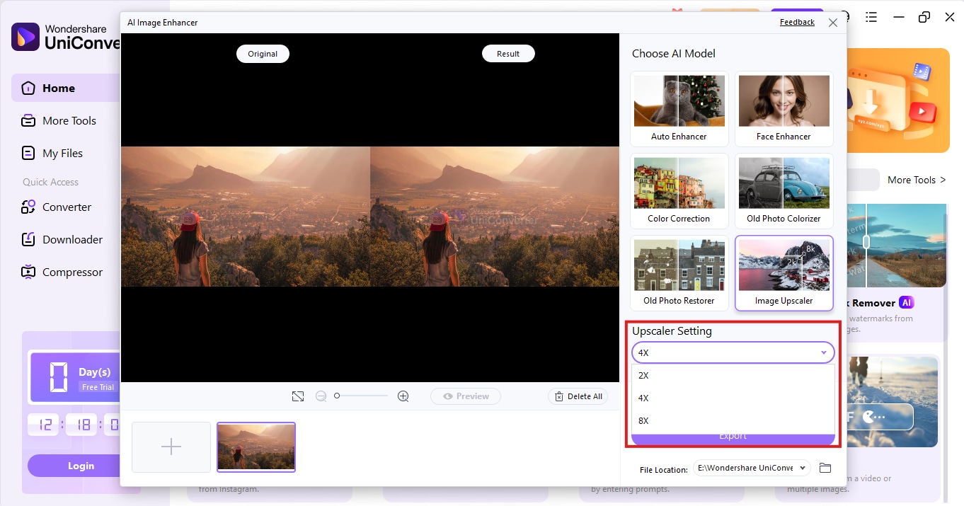 level and preview