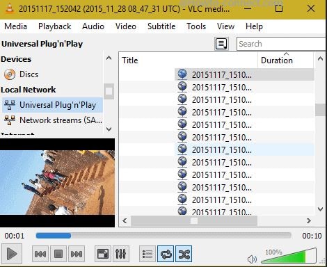start play dlna with vlc