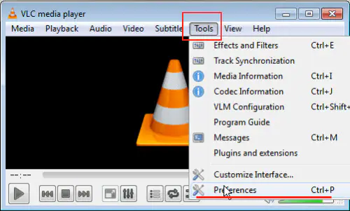 محول MP4 إلى vlc