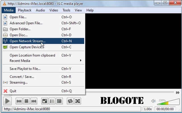 what is the network stream in vlc media player