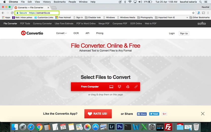 откройте бесплатный конвертер mts в mp4 на mac