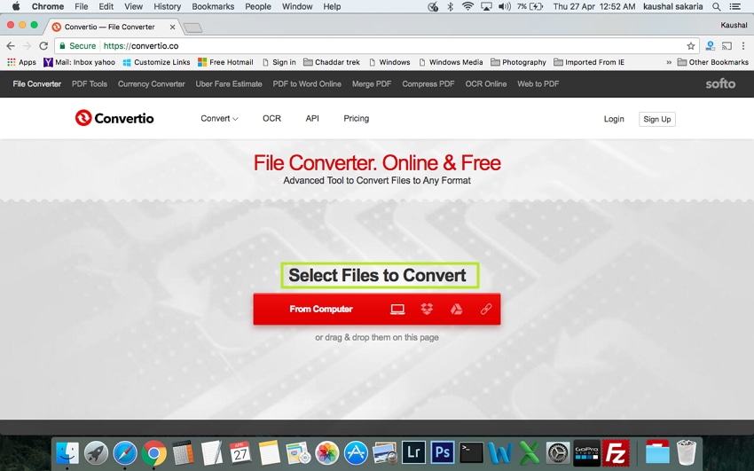 Select Files to this online VOB to MP4 converter