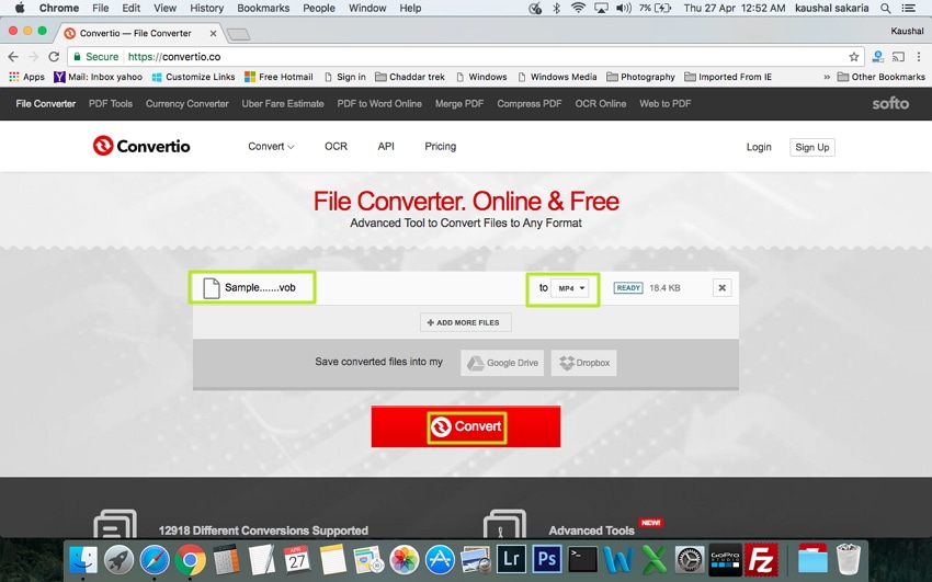 converter vob to mp4 mac