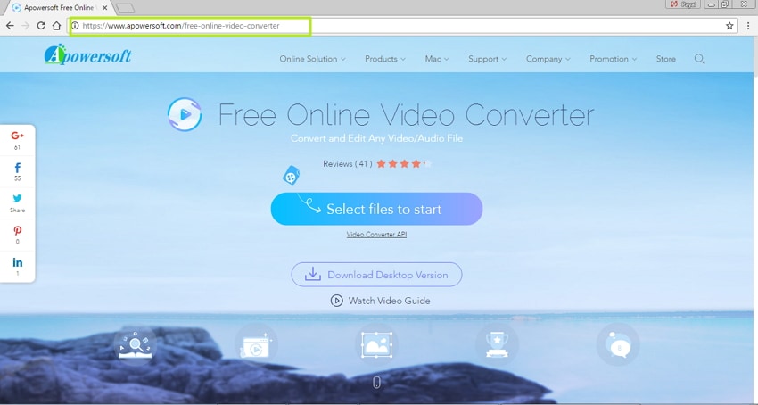 Convertidor de video en línea gratuito de Apowersoft