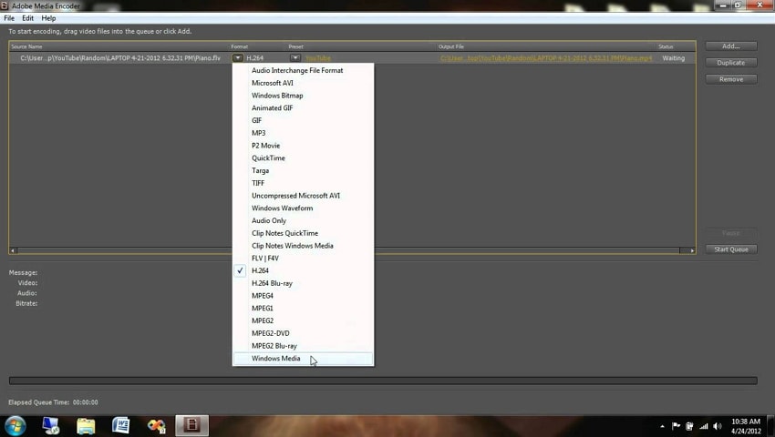 Steps for Adobe video compression