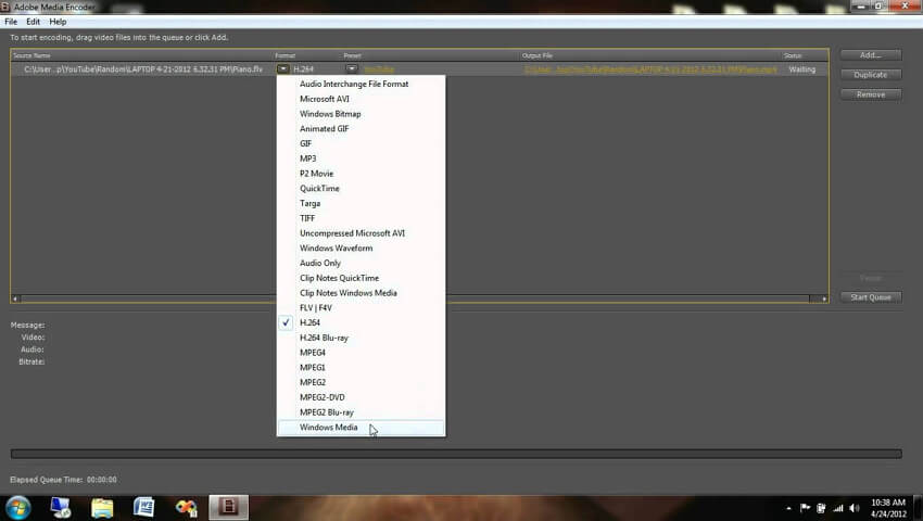 Adobe Media Encoder - how to compress video for web