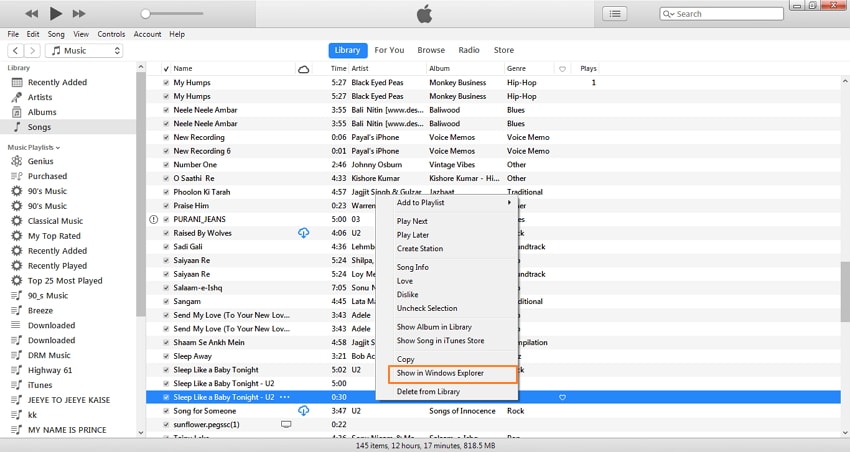convert mp3 to iphone ringtone with itunes-get aac version of song
