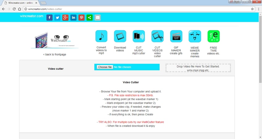 video cutter online and download