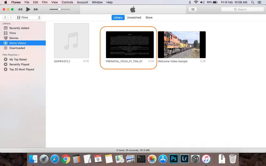 Trouver un DVD vidéo dans iTunes