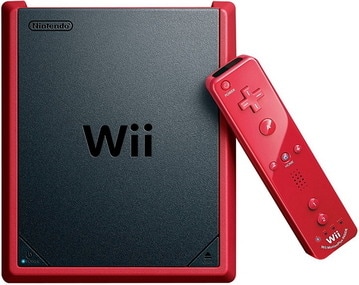 Konsol Nintendo Wii Mini Red dengan Mario Kart Wii Game