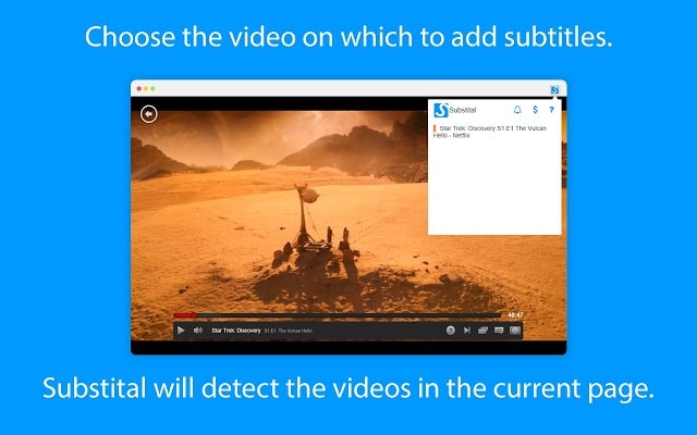 select video for subtitles