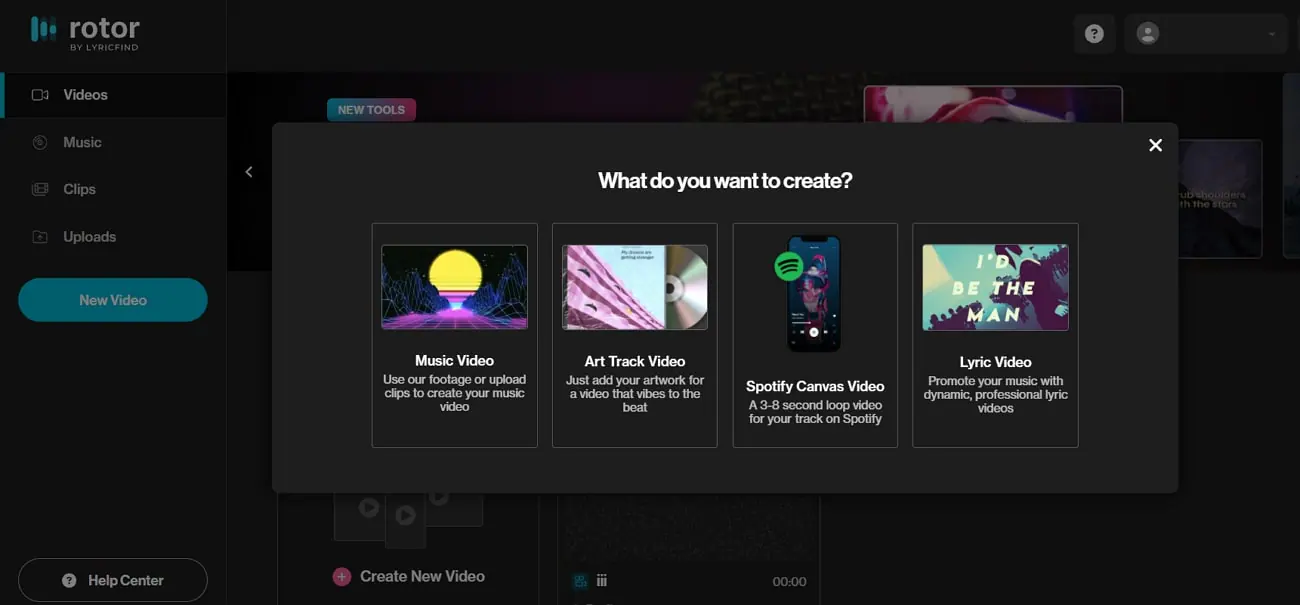 rotor ai music video generator