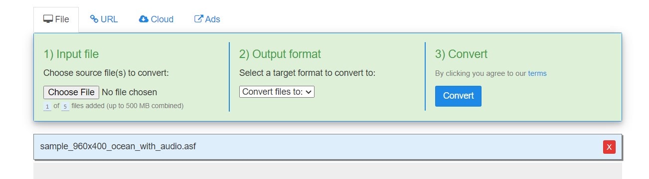 convert asf to mp4 step guidance