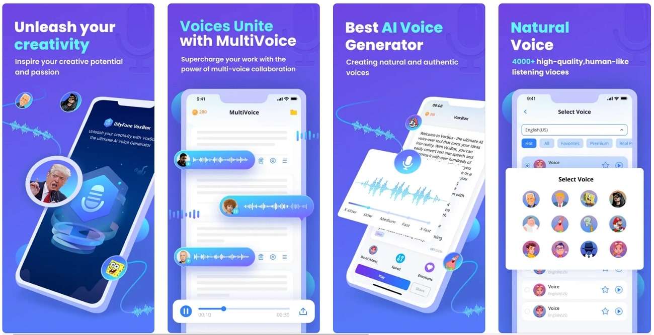 voxbox aplicación caja de herramientas de texto a voz