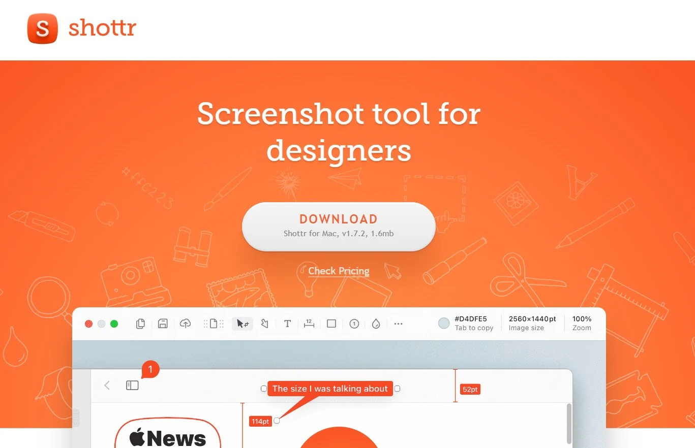 shottr screenshot tool for designers