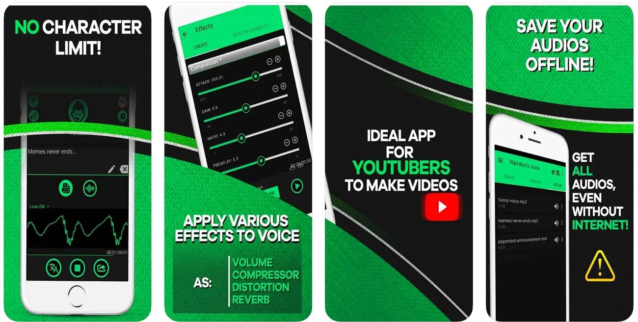 narrators voice text to speech app