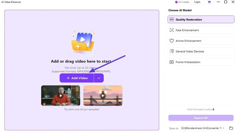 uploading anime video in uniconverter