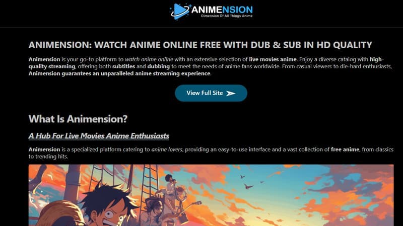 view dubbed anime movies on animension