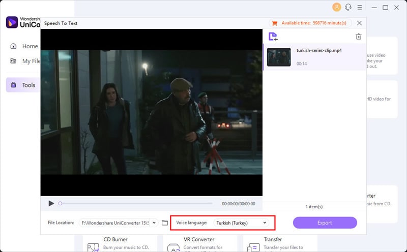 auto generate subtitles in turkish