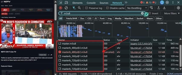 refresh the page and play video