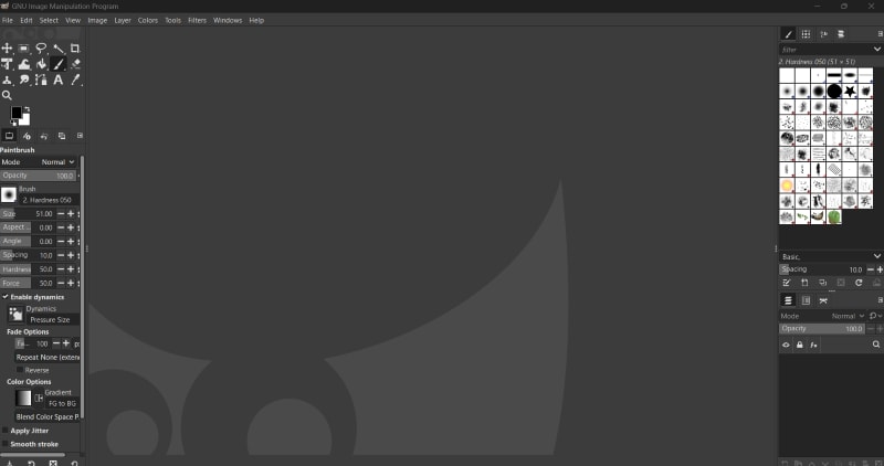 gimp dashboard for jfif to png converter
