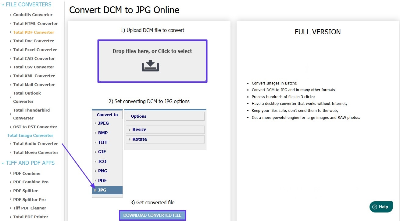 download dcm jpg converted document