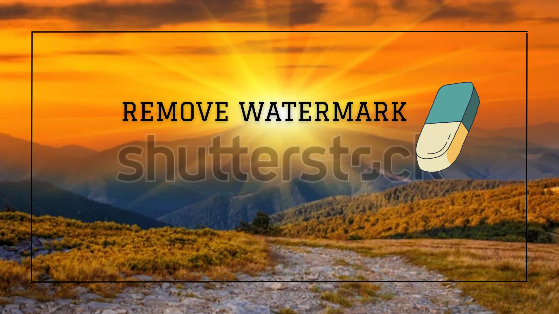 how to remove watermark from shutterstock