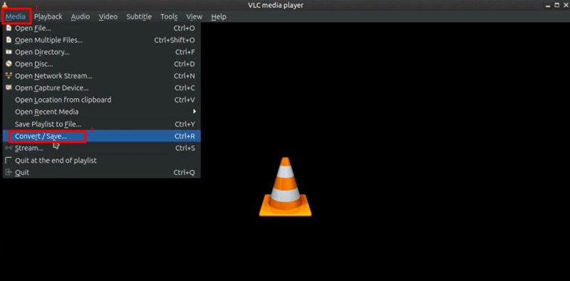 convert ts to mkv in vlc step1