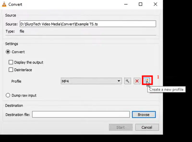 convert ts to mkv in vlc step3