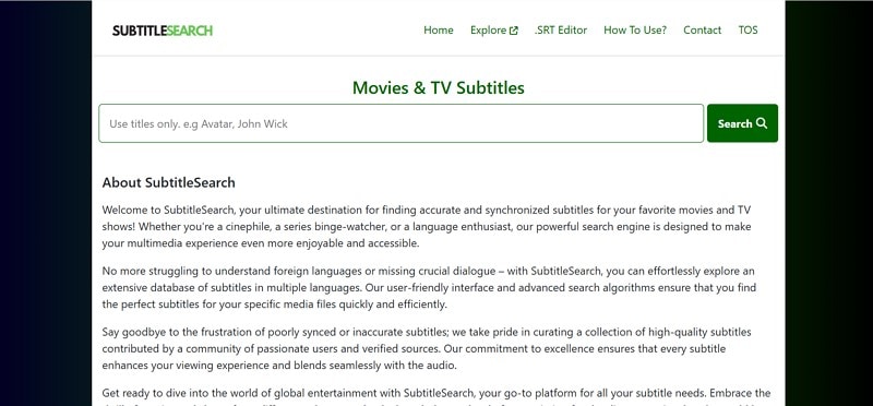 subscene replacement with subtitle seeker