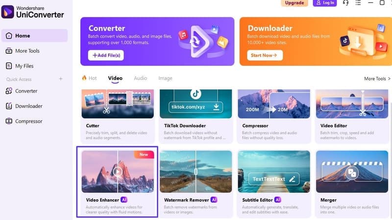 video enhancer in uniconverter