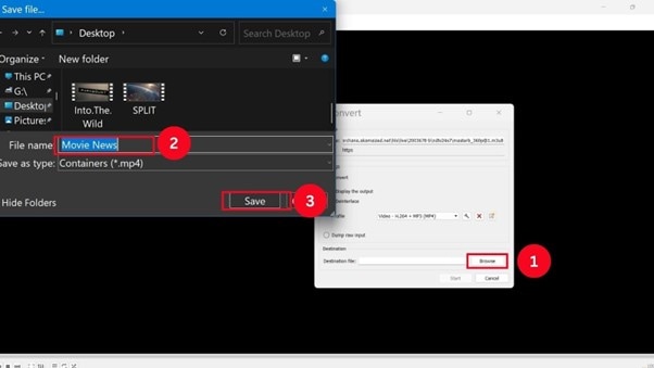 save mp4 from m3u8 link vlc