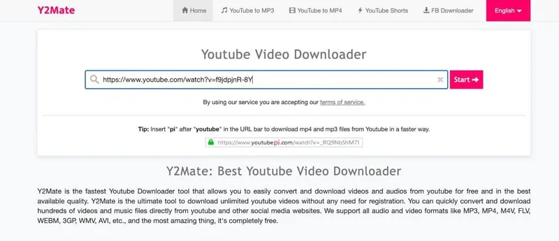 online video downloader mac y2mate