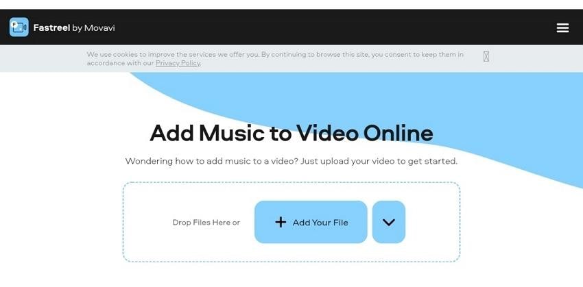 convertidor en línea para añadir música a video Fastreel