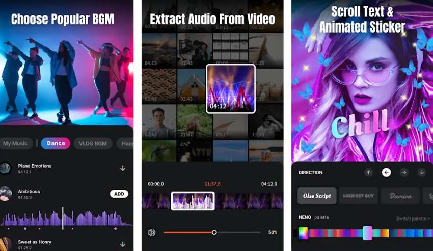 ajouter de la musique à une vidéo android