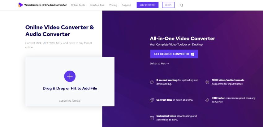 convert AVI to DIVX online by Wondershare AVI to DIVX Converter