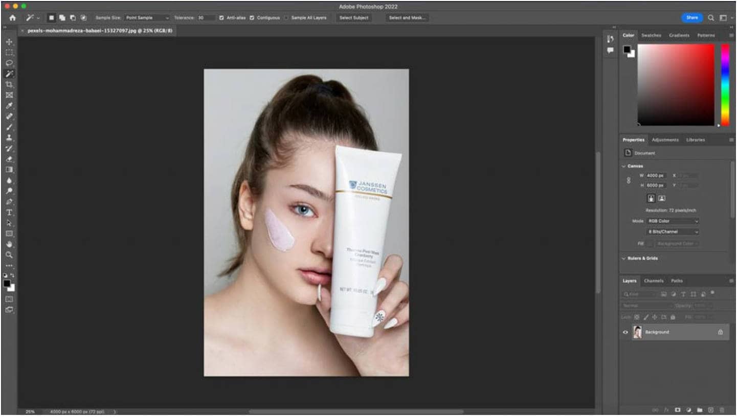 Open Your Image in Photoshop