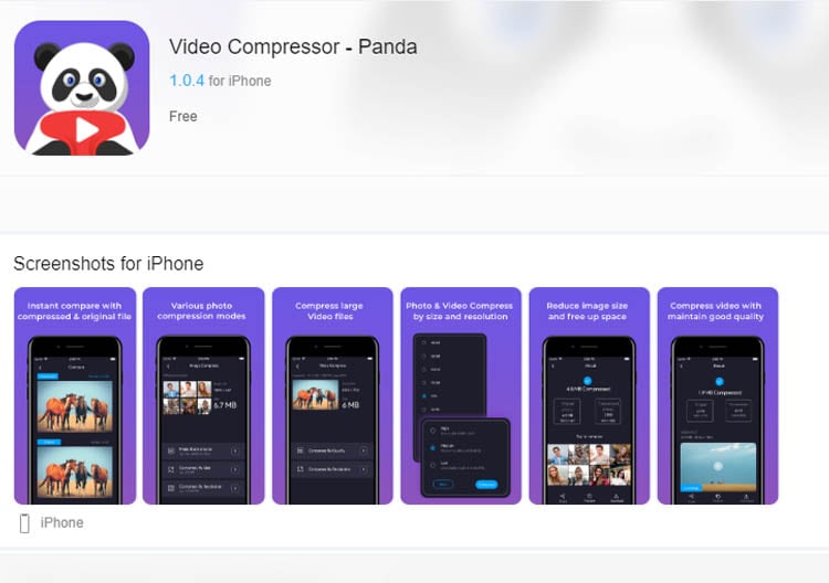 panda video compressor on app store