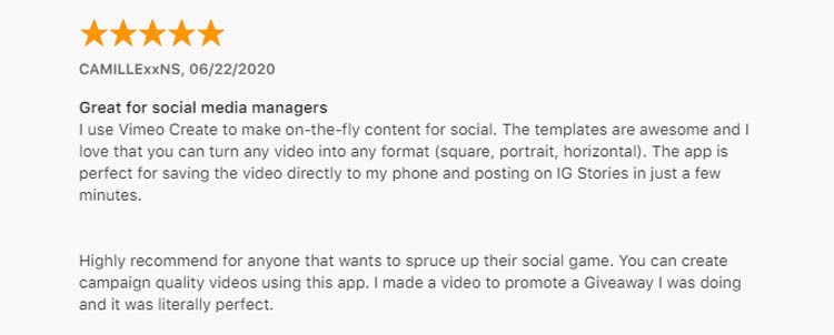 vimeo create app review