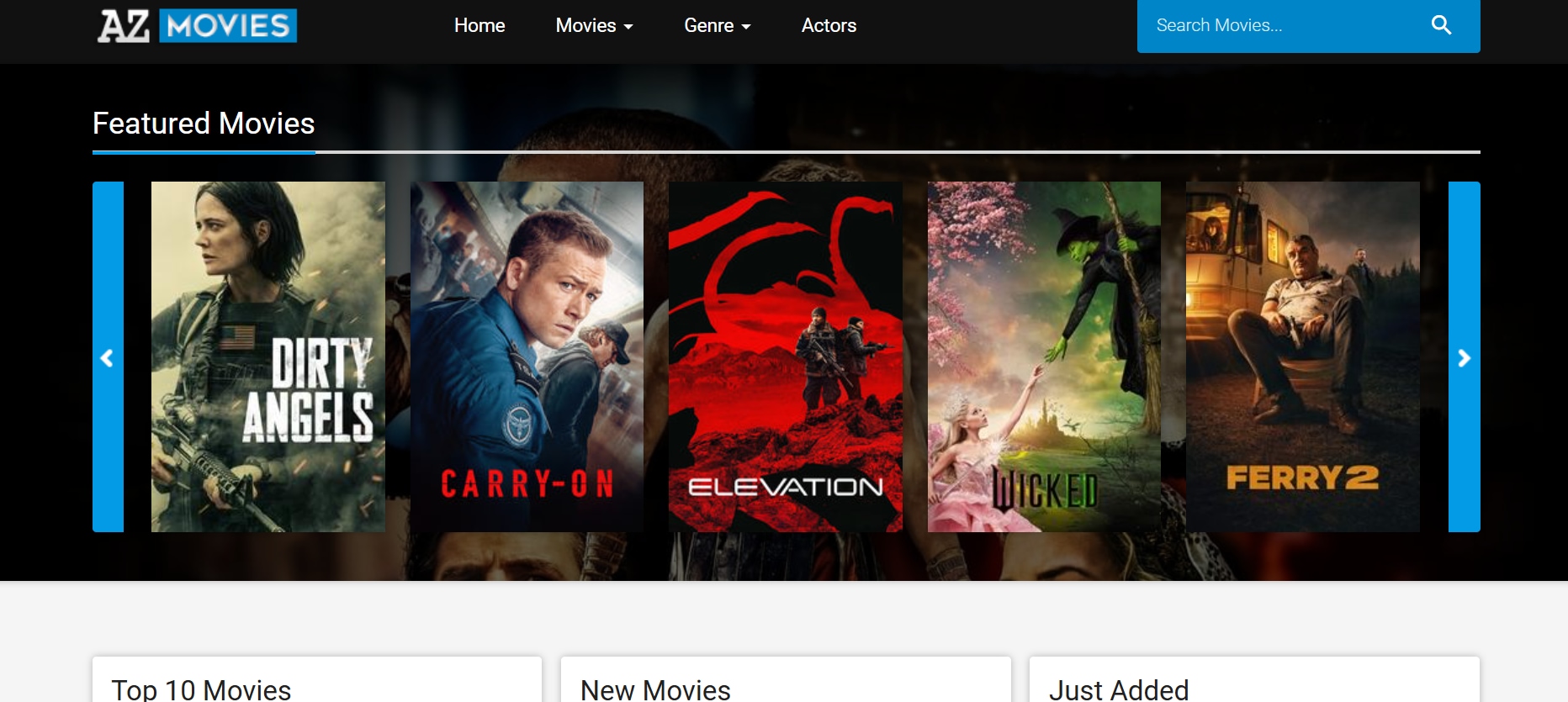 AZMovies-homepage