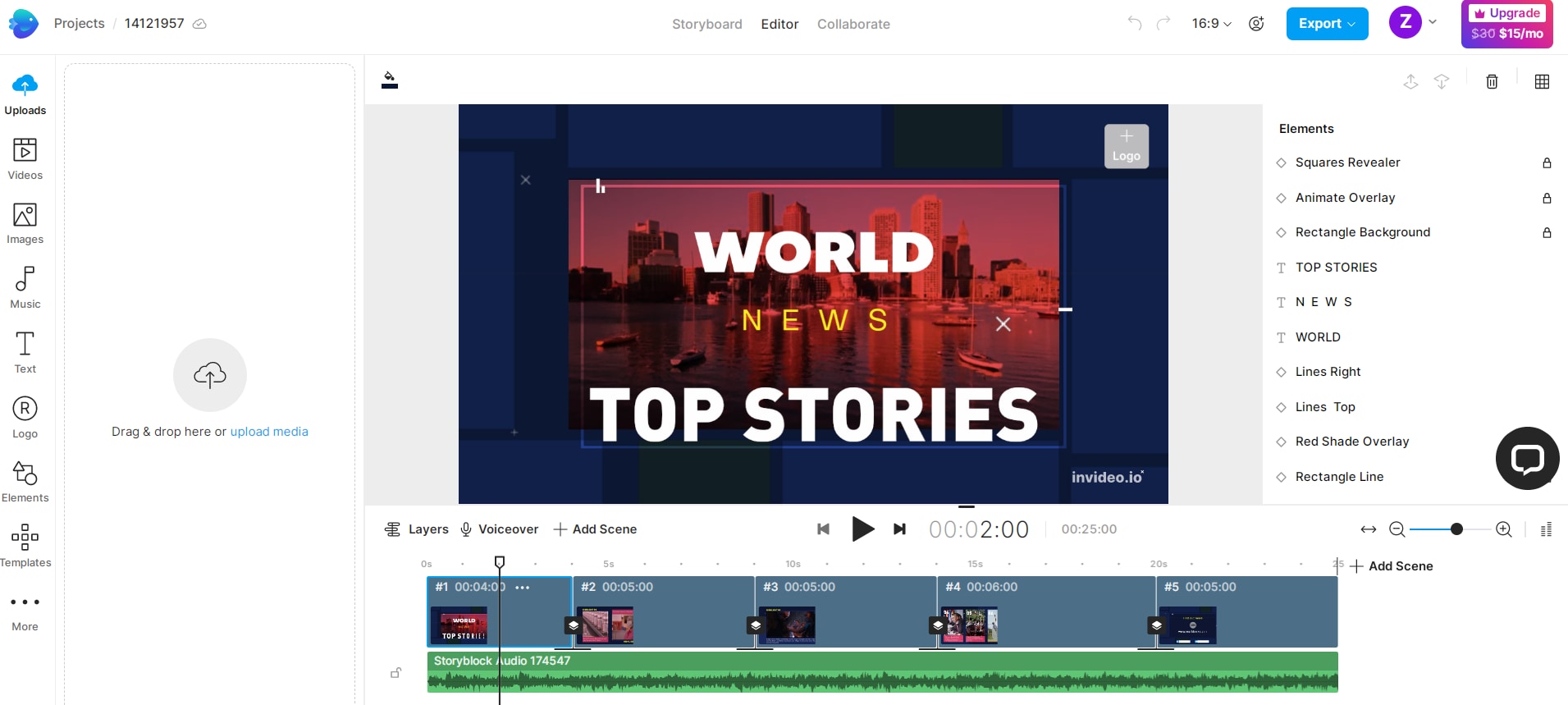 making breaking news with invideo