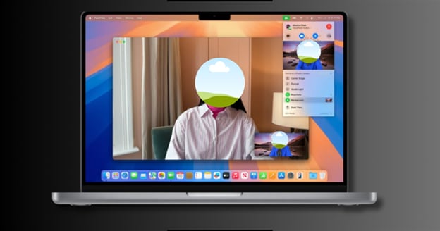 open facetime zoom or video app on Mac