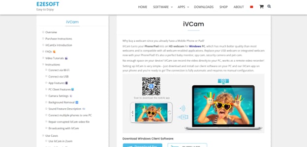 install ivcam on phone and pc