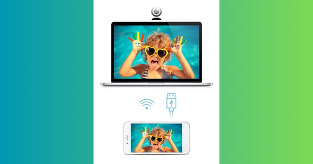 auto- connect phone webcam via app