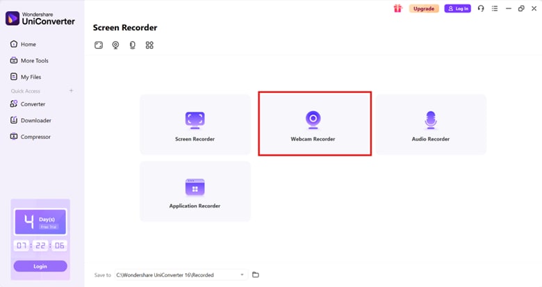 connect phone webcam to uniconverter